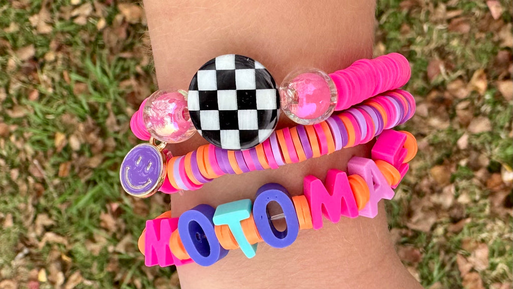 Moto Themed Customizable Bracelet Set