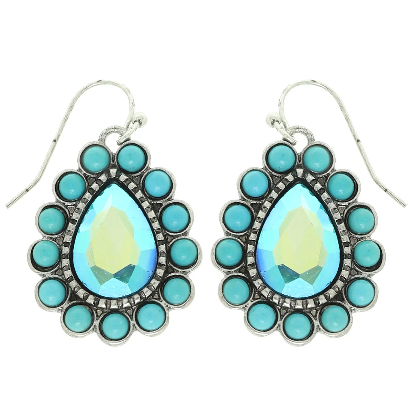 Gemstone Teardrop Earrings