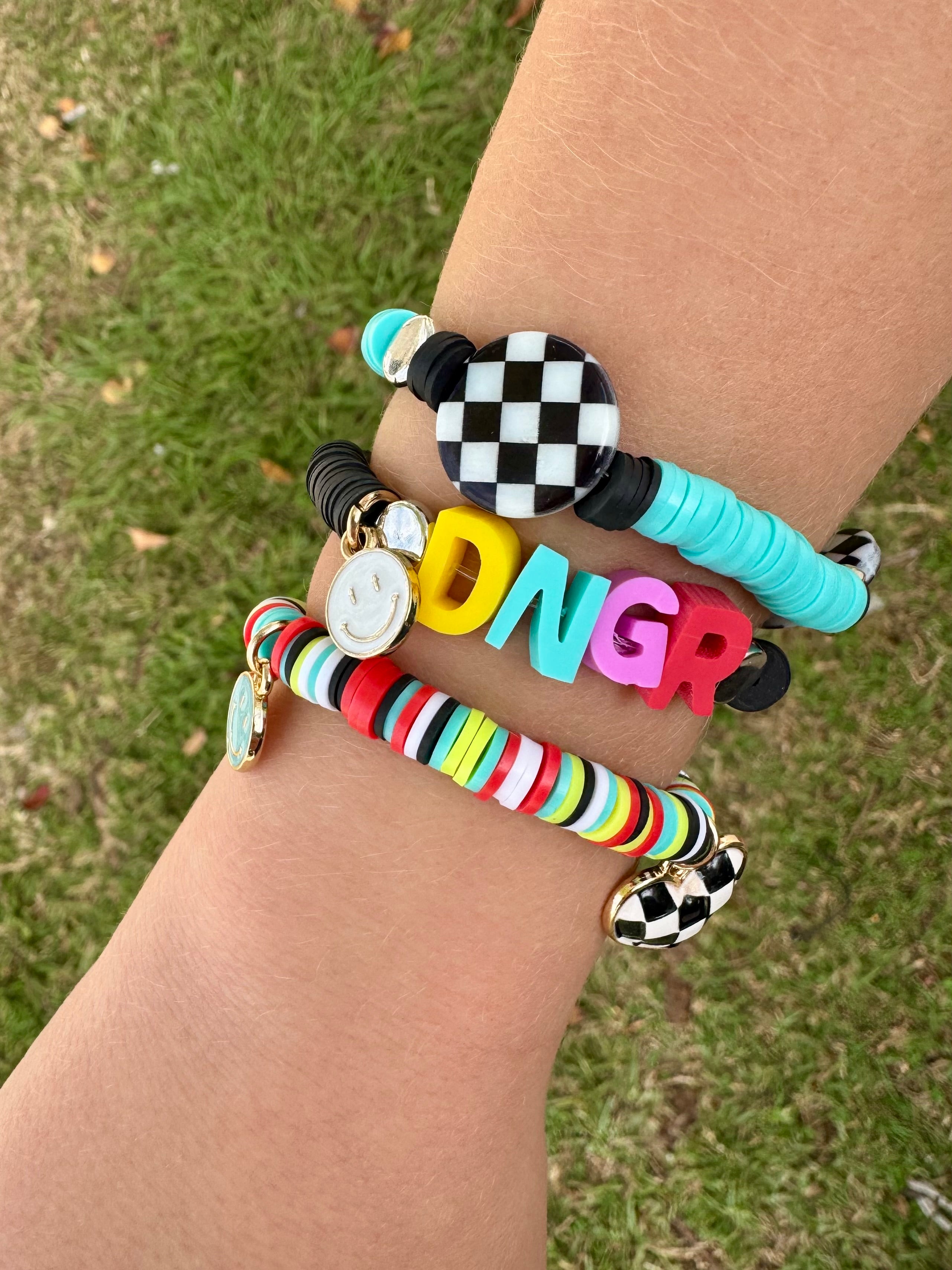 Moto Themed Customizable Bracelet Set
