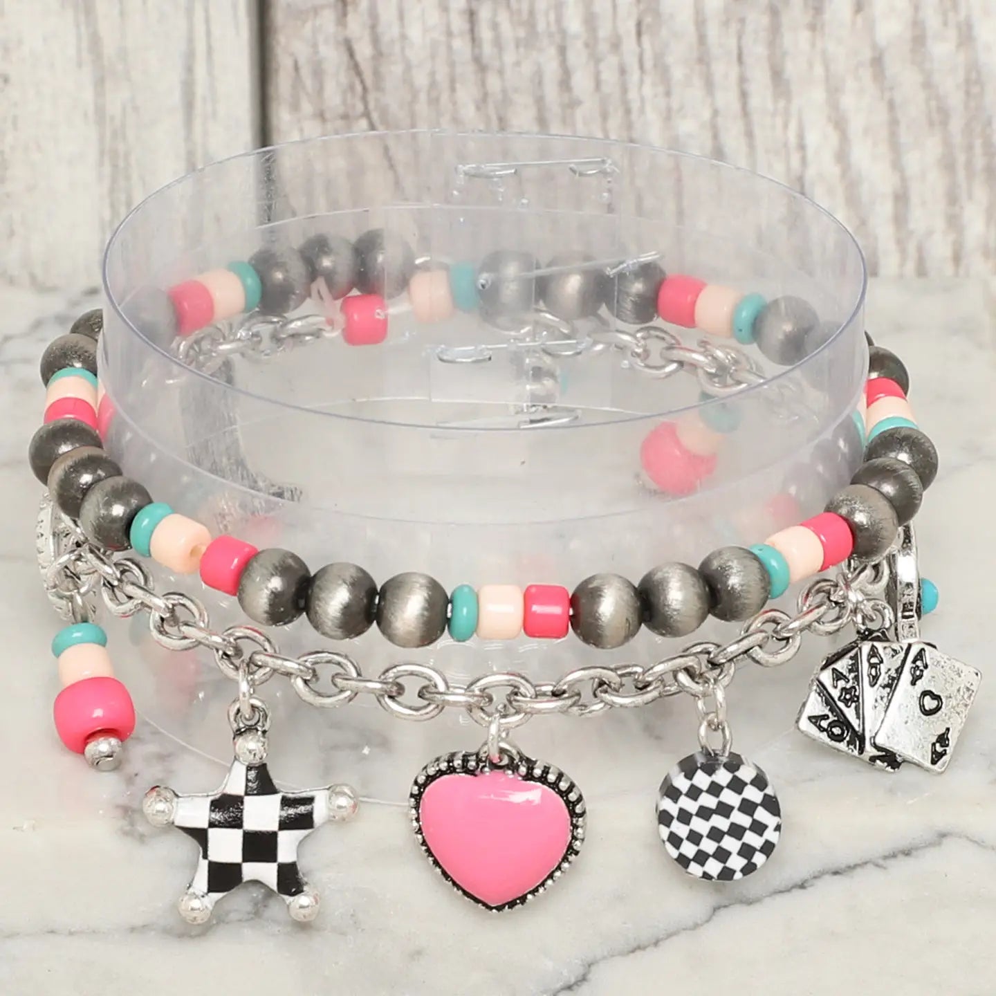 Western Layered Charm Bracelet