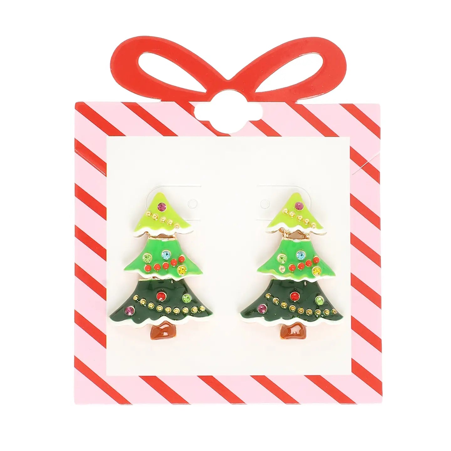Christmas Tree Dangle Earrings