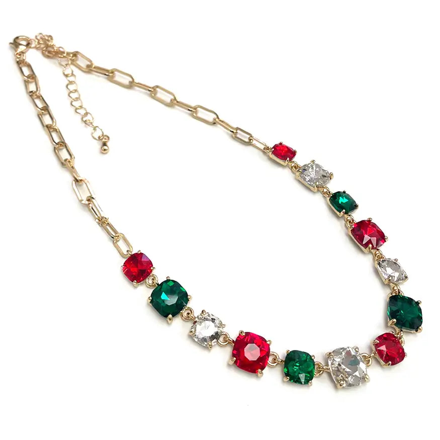 Christmas Crystal Necklace