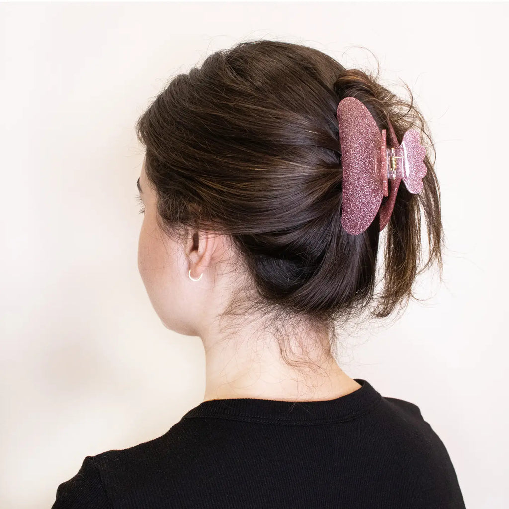 Round Glitter Claw Clip