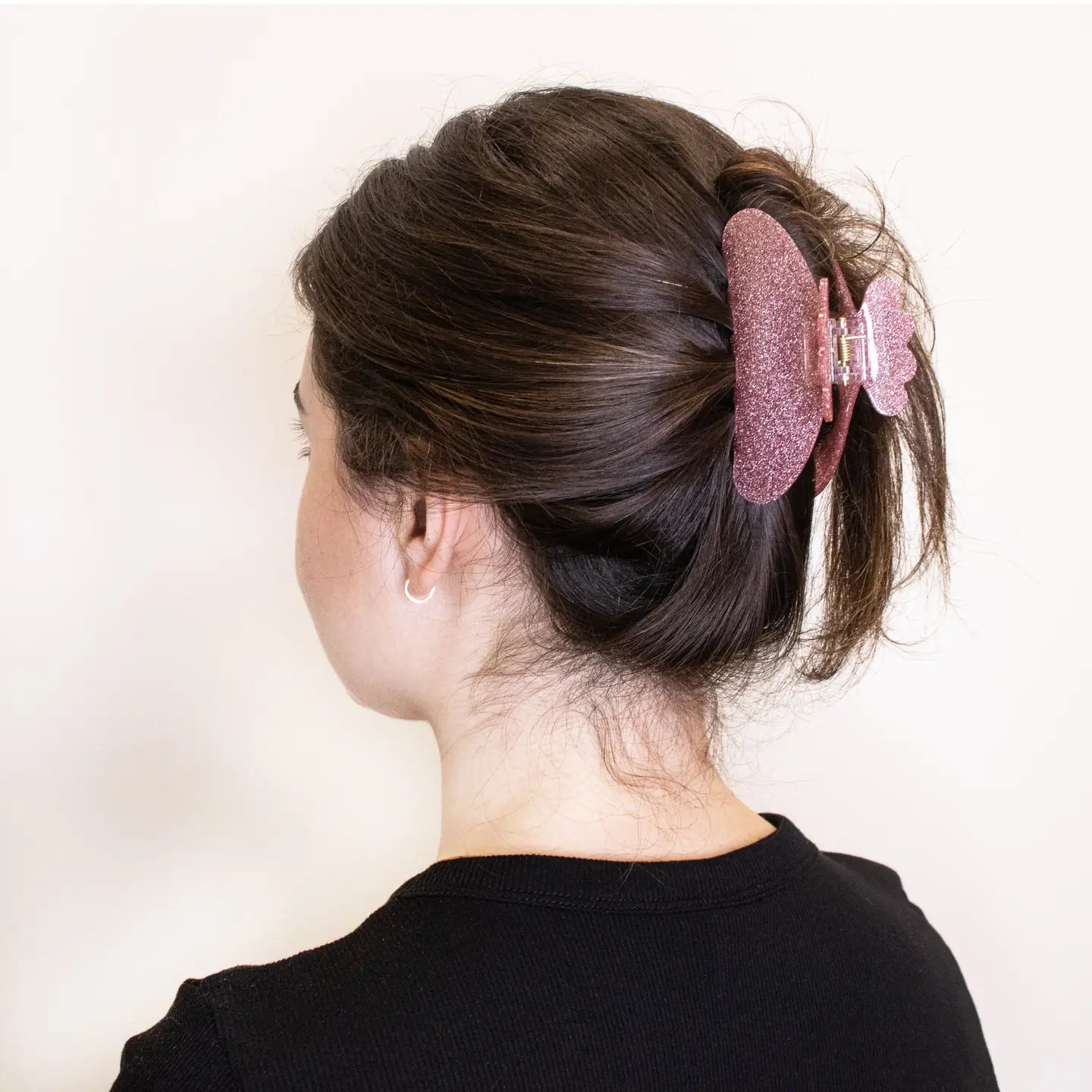 Round Glitter Claw Clip